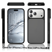 Coque de téléphone magnétique antichoc avec cadre surélevé pour la protection de l'écran et de l'appareil photo, boutons sensibles, compatible iPhone 17 18