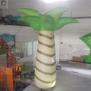 Modèle de <span class=keywords><strong>palmier</strong></span> gonflable géant de 4 m avec logo personnalisé, <span class=keywords><strong>palmier</strong></span> tropical lumineux à LED pour la décoration de festivals/plages/événements - Product Image 2