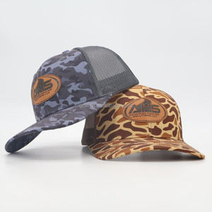หมวกแก๊ปตาข่าย OEM 6 แผงลายพรางแบบ Trucker ยี่ห้อ Richardson 112 แบบ Snapback  ออกแบบพิมพ์ลายตามสั่งอย่างมืออาชีพ พร้อมป้ายหนังโลโก้ - Product Image 1
