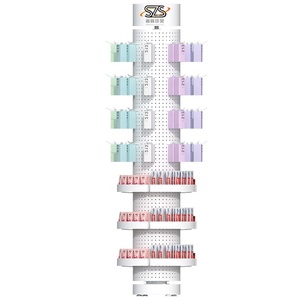 <span class=keywords><strong>Opi</strong></span> support rotatif en métal pour cosmétiques, présentoir pour vernis à ongles, parfum, présentoir pour magasin, couleur personnalisée, magasins de détail, publicité - Product Image 1