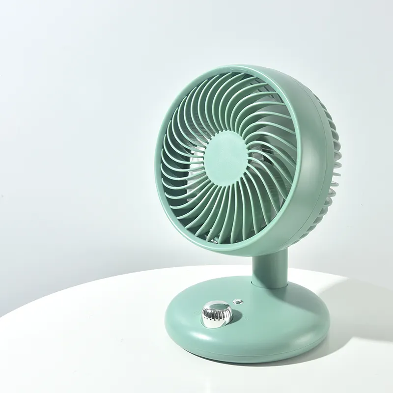 Simple Style Portable Desk Rechargeable Table Fan, USB Air circulation Tabletop Personal Desk Fan For Office