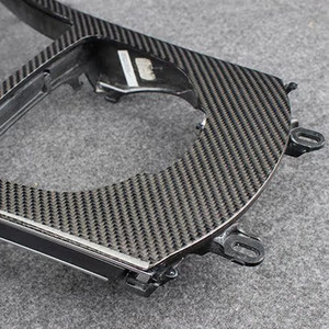 Pour Mercedes-Benz, intérieur en fibre de carbone véritable pour garniture A45, volant modifié C63, couvre-volant C43, panneau de commande central - Product Image 2