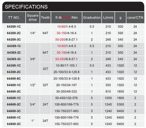 Taiwan Torque Wrench <b>Tool</b> Manufacturer Sale 1/2 Drive 69 Series Anodic Handle Torque Wrench For Industrial - Product Image 3