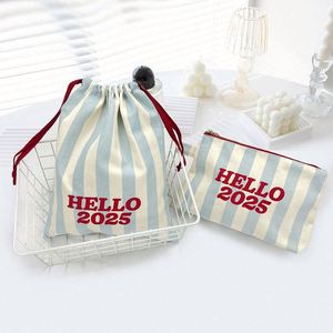 Wholesale Stripe Reusable <b>Gift</b> Travel Large Capacity Classic Students Shopping Custom Printed Logo Women's Large Canvas Tote - Product Image 5