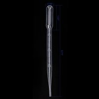 Clair 1ml 2 3 5 10ml jetable gradué en plastique transfert Pipette compte-gouttes en plastique pâturage Pipette conseils