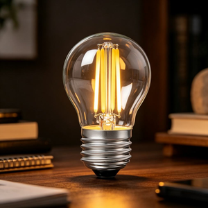 G45 <b>Edison</b> Filament Bulb E26 AC110V Manual Button Residential SMD Transparent Plastic Lampshade Color Rendering Index Constant - Product Image 2