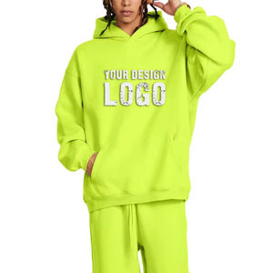 Customized Logo Heavyweight Loose Sports Mens <b>Hoodie</b> Street Casual Drop Shoulder Plus Fleece Plus Size Men's Hoodies - Product Image 2