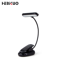 Lampe à clip LED HEBIKUO PD16 pour pupitre de musique, pour la lecture de partitions, avec luminosité réglable