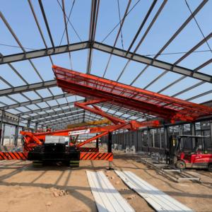 Plateforme de travail suspendue avec élévateur de plafond inversé – Solution de travail sécurisée télécommandée pour la construction industrielle de toitures en acier en grande hauteur - Product Image 4