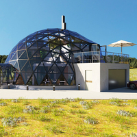 Dôme en verre géodésique de haute qualité pour le glamping de luxe en plein air