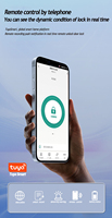 Serrure de porte intelligente Wifi Qleung S666 Tuya avec reconnaissance faciale 3D, interphone vidéo, accès automatique par empreinte digitale, carte et clé pour maison, villa, appartement