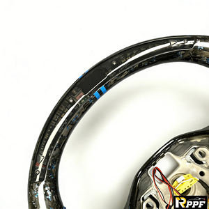 Volant en fibre de carbone forgé personnalisé avec LED pour <span class=keywords><strong>Volkswagen</strong></span> <span class=keywords><strong>Golf</strong></span> R 6 7 7.5 <span class=keywords><strong>8</strong></span> VW MK8 8R Gti <span class=keywords><strong>Gtd</strong></span> - Product Image 4