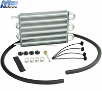 Kit de refroidisseur de transmission universel en aluminium à 6 rangées, radiateur de refroidissement d'huile de transmission à distance