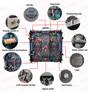 จอแสดงผล LED ให้เช่าแบบหล่อขึ้นรูปด้วยอลูมิเนียม P2.9 สำหรับงานแต่งงานและคอนเสิร์ต  ป้องกันน้ำ IP65 ใช้ได้ทั้งภายในและภายนอกอาคาร ขนาด 500 มม. * 1000 มม. - Product Image 2