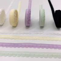 Sous-vêtements pour vêtements à coudre en dentelle Bande de sangle élastique Picot Bord de bourgeon festonné Ceinture élastique Picot Sangle pour sous-vêtements