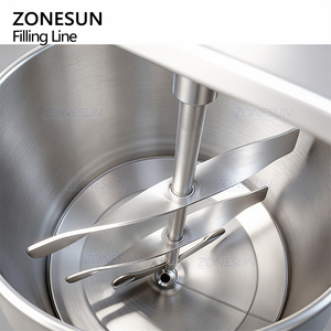 Ligne de production ZONESUN ZS-FSL220 entièrement électrique et automatique avec pompe à engrenages servo pour le remplissage de sachets de pâte, la scellage et l'étiquetage de surfaces planes - Product Image 6
