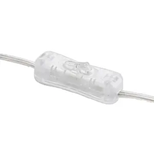 Transparent Electric Type Push Button Plug with Wire