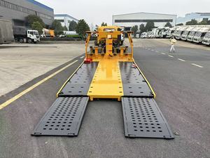 Camion de dépannage à plateau coulissant intégral 3 tonnes, avec double rampe pliante, pour le sauvetage routier de véhicules légers - Product Image 2