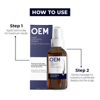 Spray d'essence pour la croissance des cheveux, marque privée, fabrication OEM, pour adultes