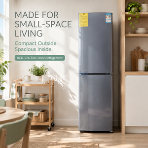 226L Çift Kapılı Buzdolabı Üstten Donduruculu Buzdolabı Taşınabilir <span class=keywords><strong>Mini</strong></span> Ev Aleti Akıllı Buzdolabı Ev Tipi Buzdolabı - Product Image 5