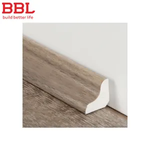 Borde embellecedor BBL, x 15 mm x 28 2400, línea cóncava WPC, rodapiés de pvc