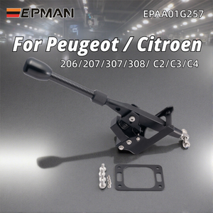 Levier de Vitesse Court en Aluminium EPMAN pour Voiture avec Pommeau pour Peugeot 206/207/307/308 et Citroën C2/C3/C4 Transmission EPAA01G257K - Product Image 1