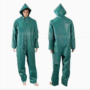 Économie industrielle chimique éclaboussures imperméable résistant combinaisons <span class=keywords><strong>de</strong></span> protection épais pvc vêtements <span class=keywords><strong>de</strong></span> <span class=keywords><strong>travail</strong></span> <span class=keywords><strong>de</strong></span> sécurité manteau <span class=keywords><strong>de</strong></span> <span class=keywords><strong>pluie</strong></span> costume - Product Image 5