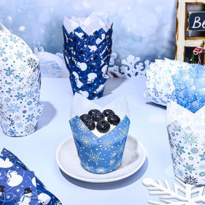 แผ่นรองอบคัพ<span class=keywords><strong>เค้ก</strong></span>รูปดอกทิวลิปสำหรับงานเลี้ยงวันเกิดแผ่นรองอบคัพ<span class=keywords><strong>เค้ก</strong></span>กันไขมันแบบปรับแต่งได้ - Product Image 6