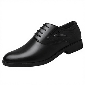 Zapatos de vestir formales para hombre, de PU, con punta en pico, transpirables, antideslizantes, para otoño e invierno, para oficina y carrera profesional, con cordones. - Product Image 3