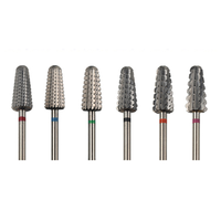 Fraise à ongles en carbure professionnelle 3/32'' pour manucure, outil de suppression de gel, super coupe, petite fraise cylindrique en carbure