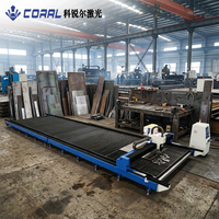 Máquina de Corte Láser de Fibra CNC de Grado Industrial CORAL CRL-14032AD-20000W, Cortadora de Placas Metálicas de Gran Formato y Alta Resistencia