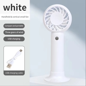2026 Factory Wholesale Custom logo Portable Mini Fan High Speed Rechargeable USB Handheld Fan <b>Three</b> Speed Fans Cooling for Women - Product Image 6