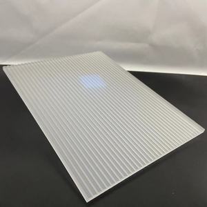 Enseigne de Printemps polystyrène <span class=keywords><strong>plexiglas</strong></span> Mini Opale Ribbed Wider White Stripe Feuilles acryliques décoratives cannelées en forme d'arc - Product Image 4