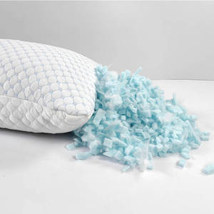 Almohadas de enfriamiento de Venta caliente para dormir, almohadas de espuma de memoria trituradas ajustables con dos lados fríos y cálidos - Product Image 1