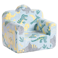 Fauteuil de salon pour enfants, moderne, en peluche, lumineux dans le noir, avec poignée de transport, idéal pour chambre d'enfant et salle de jeux, fabriqué en usine OEM