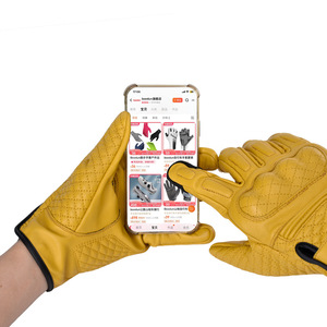 Cycling Gloves <b>Long</b> Fingers Yellow Anti <b>Slip</b> Wear Resistant Shock Absorbing Riding Protection - Product Image 3