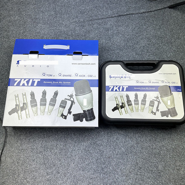 7Kit Drum Microphone Set - Wired Drum Microphone for Band Performances