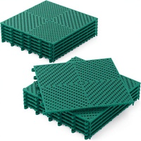 Jocoevol - Juego de 12 Baldosas de Drenaje Encajables de 118" x 118", Antideslizantes, Impermeables, Lavables, de PVC Suave, para Interiores y Garajes