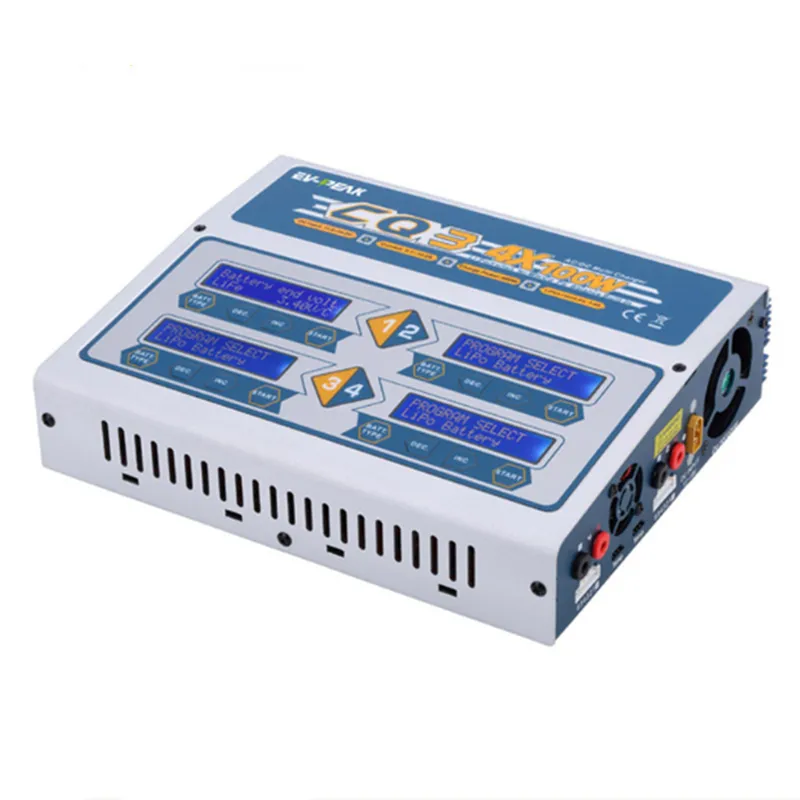 Ev-peak CQ3 RC 100W x 4 Balance chargeur de batterie Lipo Nimh Nicd chargeur de batterie au lithium déchargeur avec écran LCD numérique