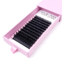 Ekstensi Bulu Mata Korea PBT Private Label, Bulu Mata Individual, Perlengkapan Bulu Mata, Tray Bulu Mata, Ekstensi Bulu Mata Volume Cashmere