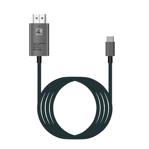 <span class=keywords><strong>Cable</strong></span> <span class=keywords><strong>HDMI</strong></span> de Ultra Alta Resolución 2M 4K 60HZ Tipo C para Teléfono <span class=keywords><strong>a</strong></span> <span class=keywords><strong>HDMI</strong></span> para MacBook, Surface Book, Galaxy S9, Note9, S8 - Product Image 1