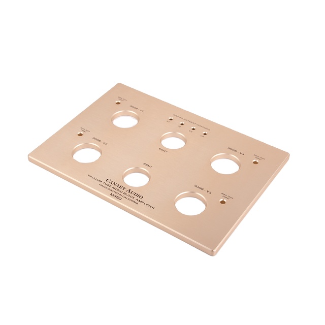 Cnc Machining and Manufacturing Service Sheet Metal Fabrication Machine Custom Aluminium Instrument Power Amplifier Front Panel