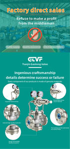 YK43X-16P मैनुअल स्टेनलेस स्टील फ्लैंज गैस नियामक पायलट पिस्टन डायाफ्राम नाइट्रोजन/प्राकृतिक हवा/गैस - Product Image 5