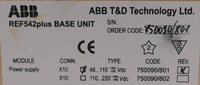 Unité de base de contrôle Ref542plus HMI IEC 48 110VDC, programmation PLC industrielle, neuve pour PLC 1VCF750090801
