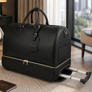 Ensemble de bagages de sport et de voyage GORFIA personnalisé de luxe en PU imperméable avec compartiment à chaussures et organiseur de cosmétiques - Product Image 2