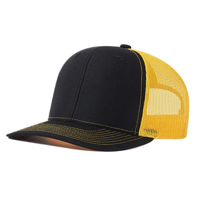 Venta al por mayor 100% algodón transpirable hombres sombreros de camionero de alta calidad personalizado 5 paneles de espuma sombrero de camionero gorra en blanco - Product Image 3