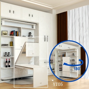 Moderno intelligente a parete di montaggio tavolo da caffè nascosto grande tavolo da pranzo buono a risparmiare <span class=keywords><strong>spazio</strong></span> popolare in singolo appartamento, dormitorio - Product Image 3