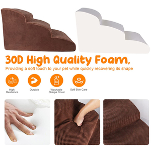 Marche amovible pour animaux de compagnie, nouveauté, enveloppe pour chiens et chats, idéal au lit haut, en mousse, amovible - Product Image 6
