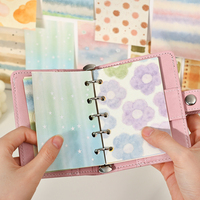 Papier décoratif double face au design minimaliste et frais pour scrapbooking, journal créatif et travaux manuels