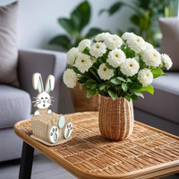 Panier de Pâques Panier de lapin Décoration de Pâques Canard en bois Paniers de Pâques en gros